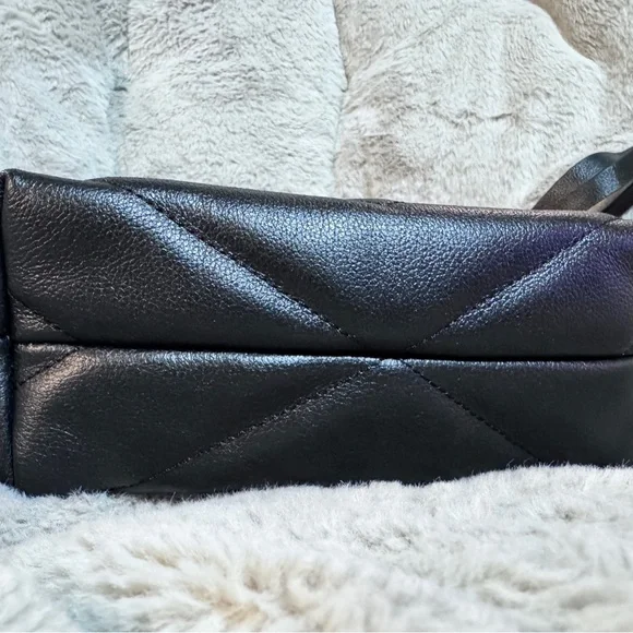 Rebecca Minkoff Black Crossbody Bag with Gold Chain - Picture 3 of 5